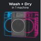 GE Profile 4.8 Cu. Ft. Ultra Fast Combo Washer/Dryer with Heat Pump In Slate, , large