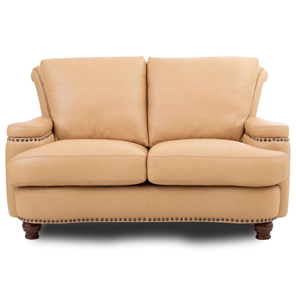 Italiano Furniture Georgetowne Hutton Stationary Loveseat in Tan Fawn, , large