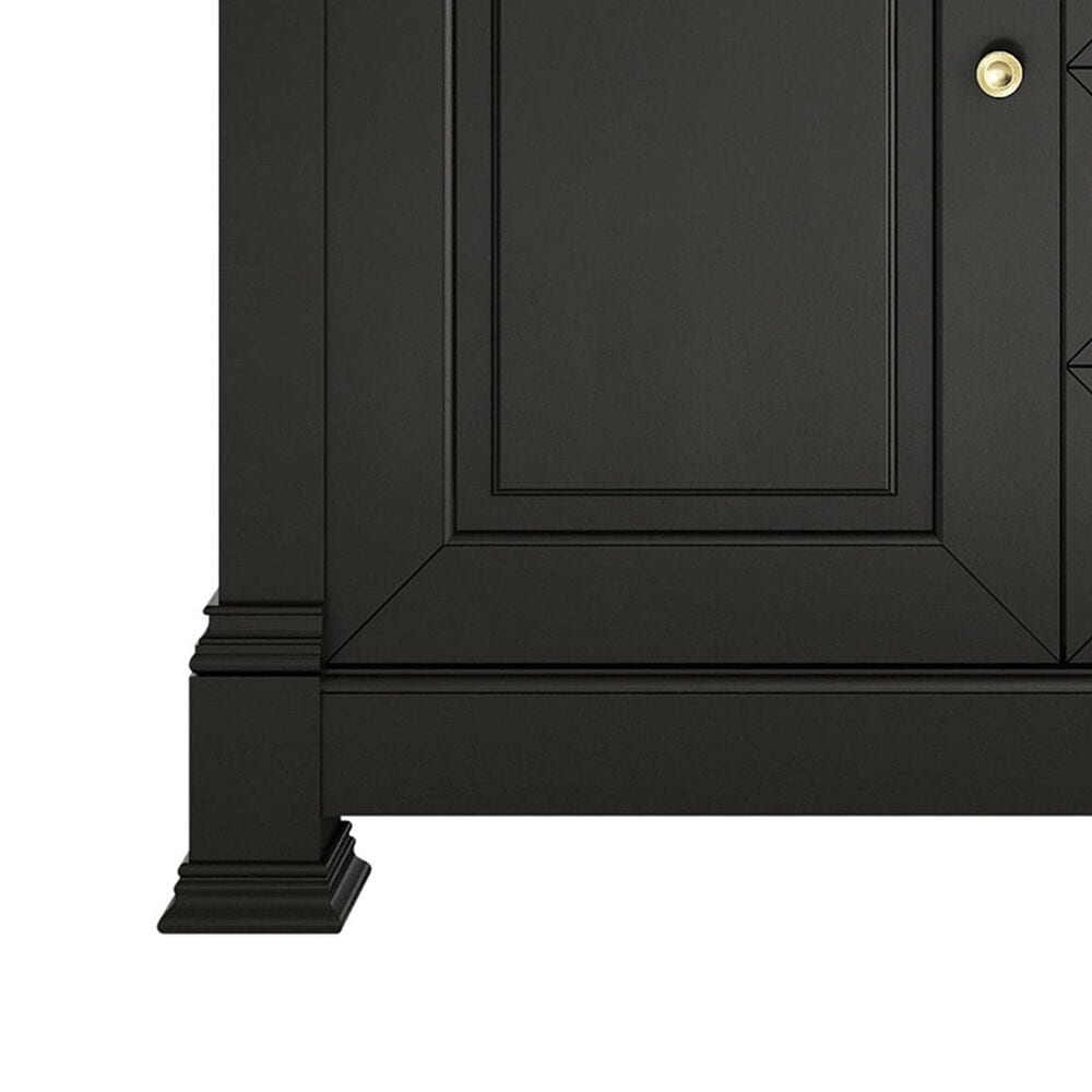 James Martin Vanities Brookfield 60" Single Bathroom Vanity in Black Onyx with 3 cm Eternal Jasmine Pearl Quartz Top, Rectangle Sink and FreePower Wireless Charger, , large