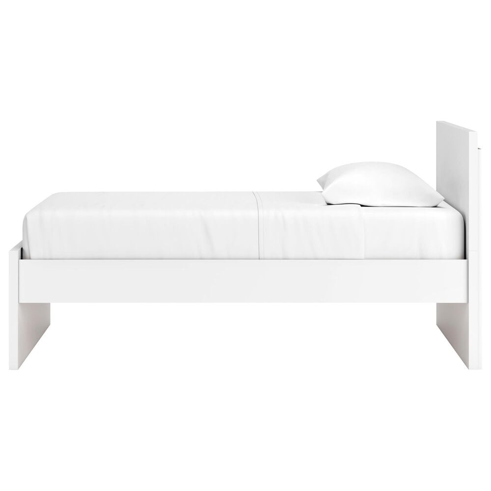 Ashley Onita Twin Platform Bed in White, , large
