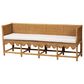 Baxton Studio Seranay Dining Bench in Light Honey, , large