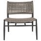Sunset West Grigio Patio Accent Chair in Graphite and Stone Grey, , large