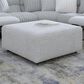 Catnapper Abraxas Castered Cocktail Ottoman in Oyster, , large