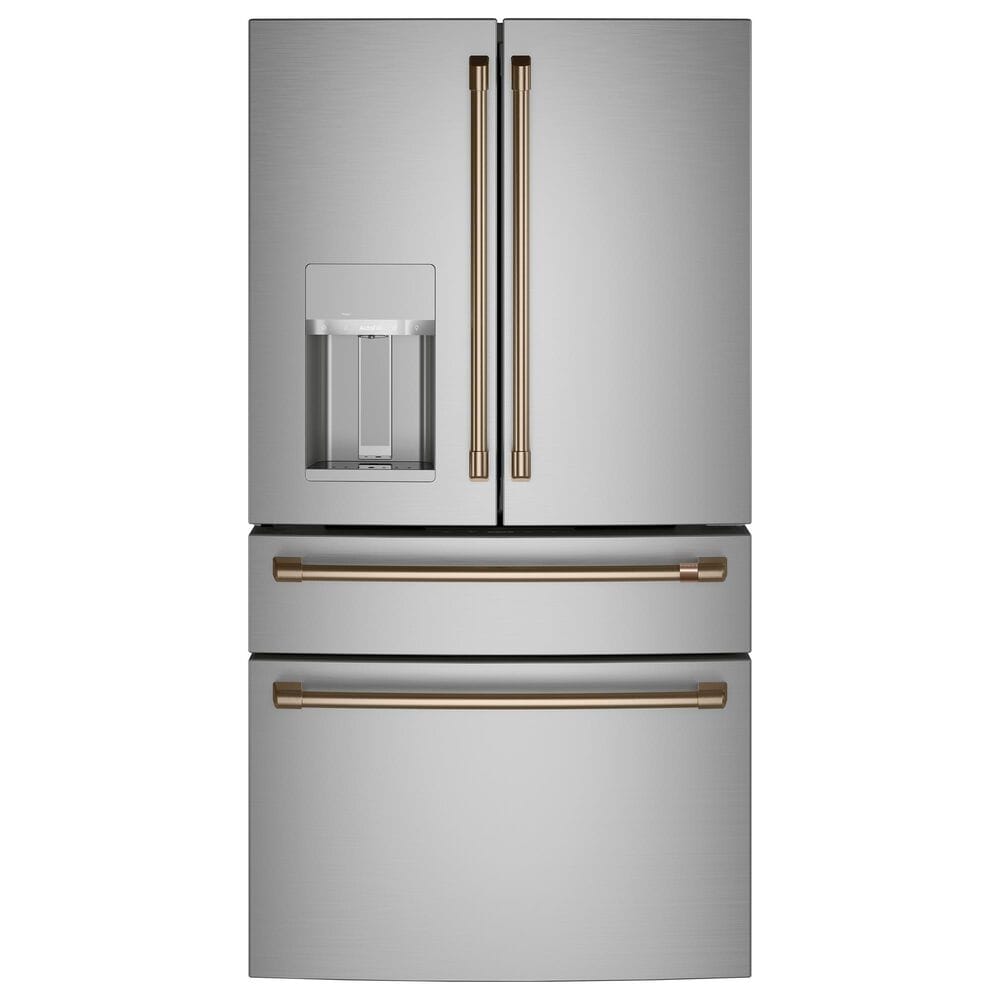 Cafe 4-Piece Refrigerator Handle Kit in Brushed Bronze, , large