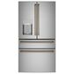 Cafe 4-Piece Refrigerator Handle Kit in Brushed Bronze, , large