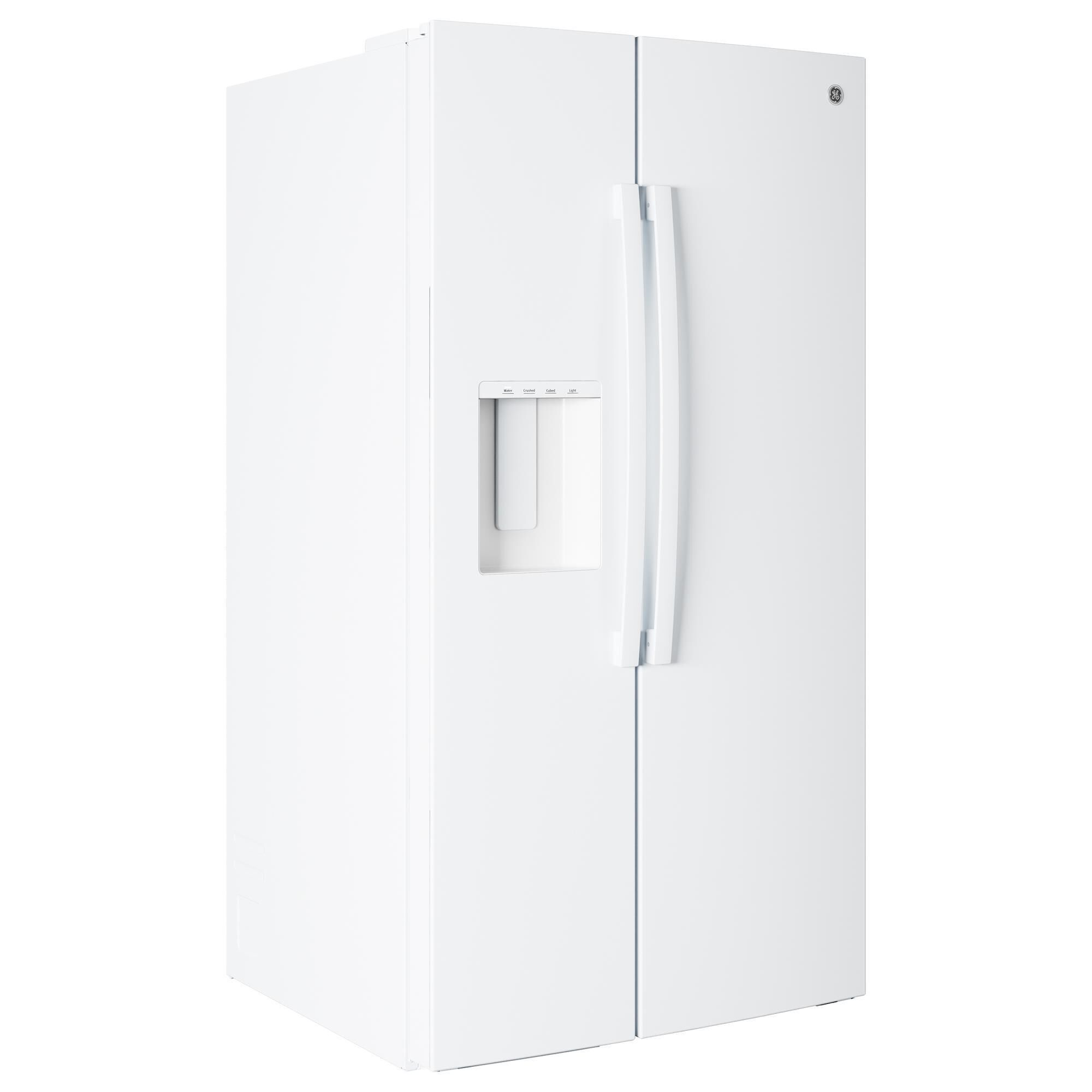 mnml【白色28size】 GE Appliances 28 Cu. Ft. Side-By-Side Refrigerator with Extra Tall