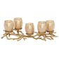 Maple and Jade 19" x 6" Hurricane Lamp in Gold, , large