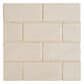 MS International Antique White 3" x 6" Glazed Ceramic Tile, , large