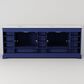 Lexora Home Dukes 84" Double Bathroom Vanity in Navy Blue with 2 cm White Cultured Marble Top and Rectangular Sinks, , large