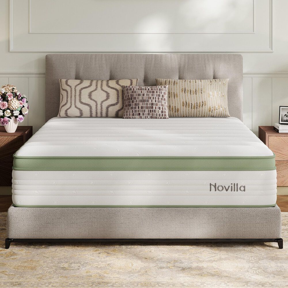 Novilla Grove 12" Medium Hybrid Queen Mattress in a Box, , large