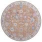 Dalyn Rug Company Hatay 8" Round Orange Area Rug, , large