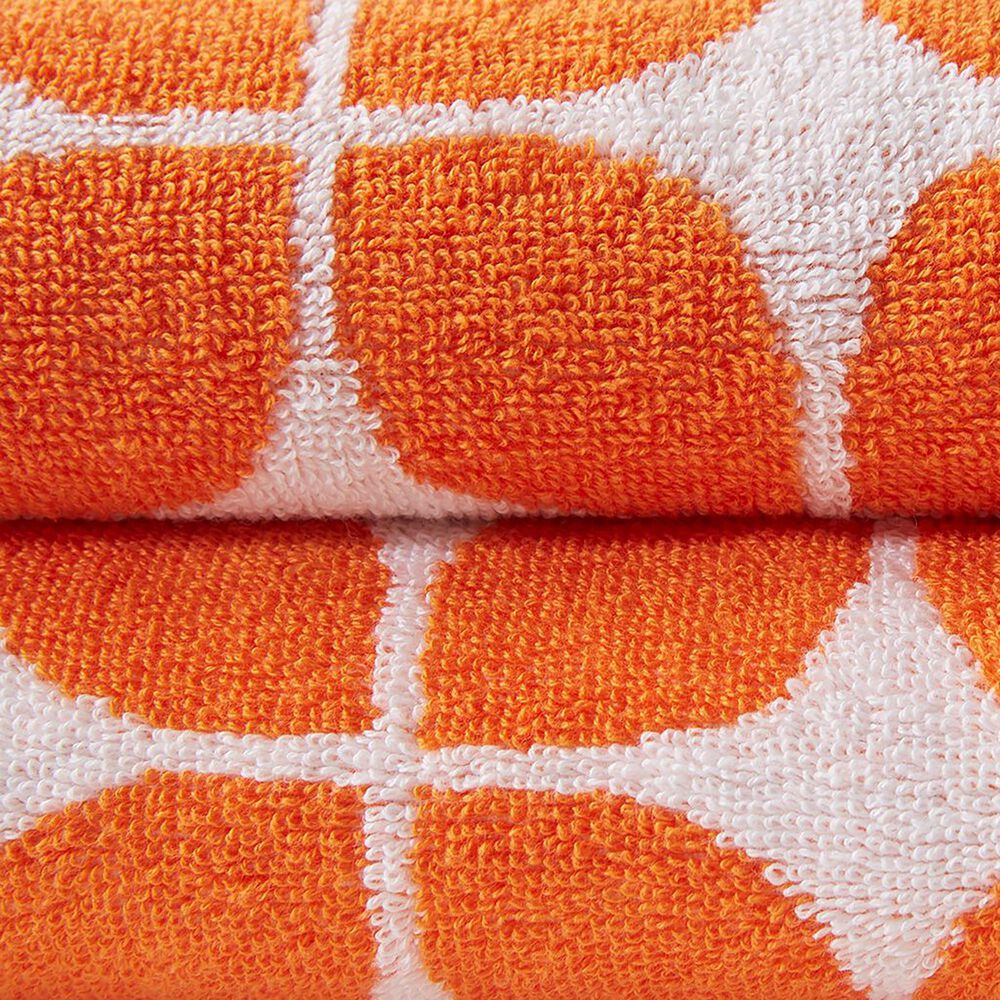 Hampton Park Lita 6-Piece Cotton Jacquard Bath Towel Set in Orange, , large
