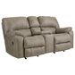 HomeStretch Sapphire Manual Rocking Loveseat with Console in Canyon Fog, , large