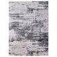 Feizy Prasad 5" x 8" Ivory and Charcoal Area Rug, , large