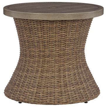 Ashley Laguna Heights Round End Table in Beige, , large