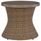 Ashley Laguna Heights Round End Table in Beige, , large