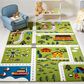 Safavieh Carousel 9" x 12" Green and Beige Kid Rug, , large