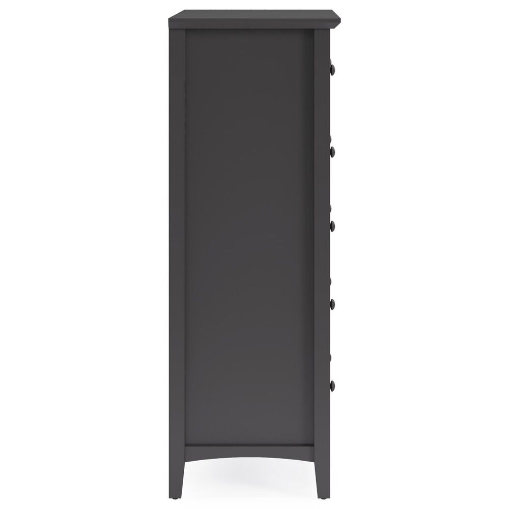 Urban Home Grace 5-Drawer Chest in Raven Black, , large