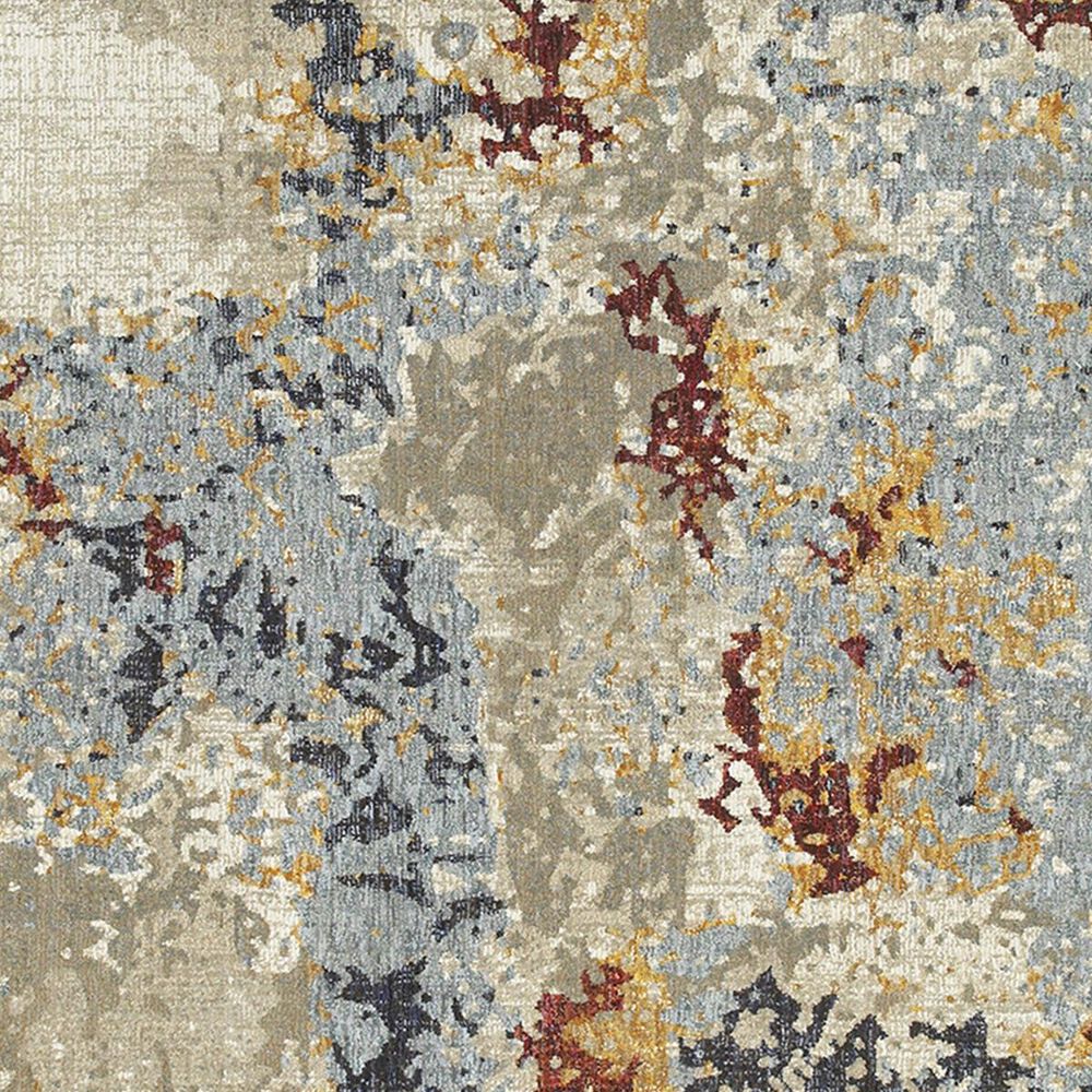 Oriental Weavers Evolution 8043K 10&#39; x 13&#39;2&quot; Beige and Blue Area Rug, , large