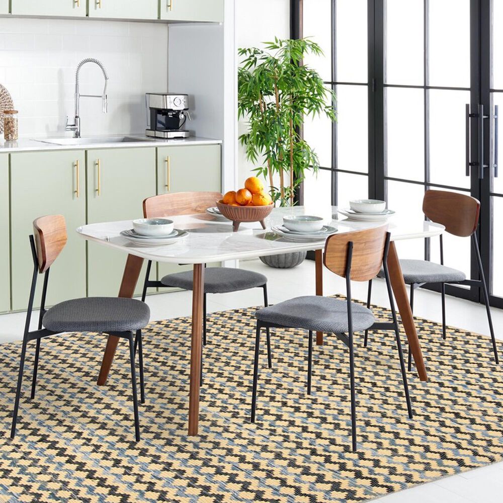 Safavieh Montauk 8&#39; x 10&#39; Gold, Blue and Black Area Rug, , large