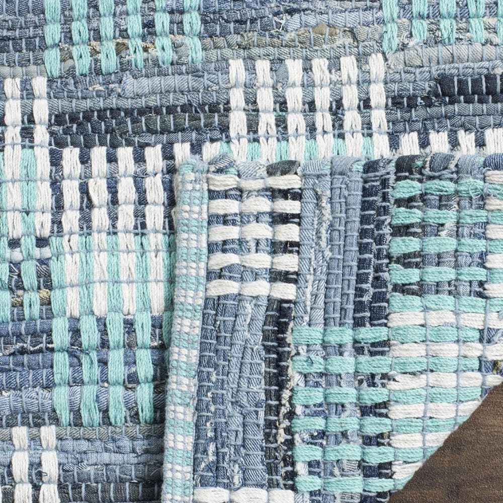 Safavieh Montauk Geometric 4&#39; x 6&#39; Turquoise and Multicolor Area Rug, , large