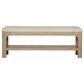 Coaster Solano Upholstered Bench in Beige, , large