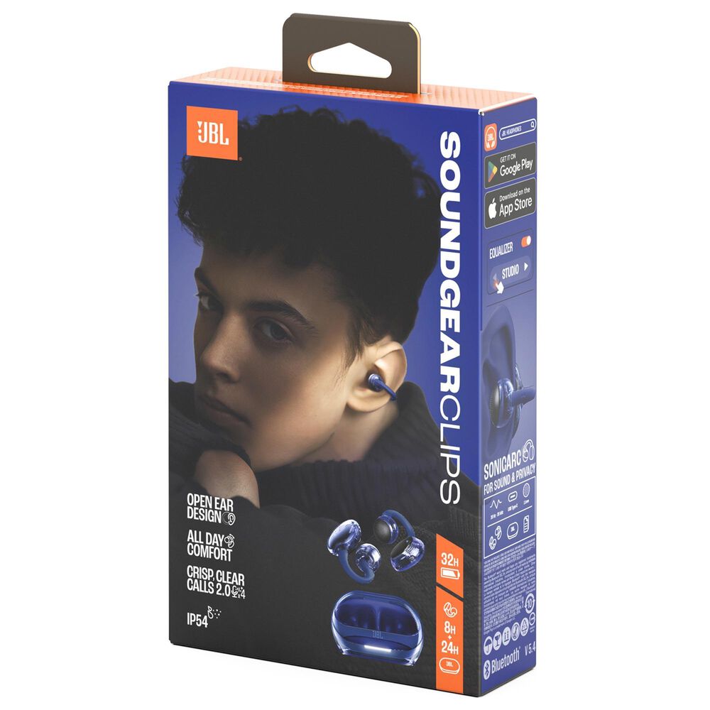 JBL Soundgear Clips Open-Ear Headphones in Blue, , large
