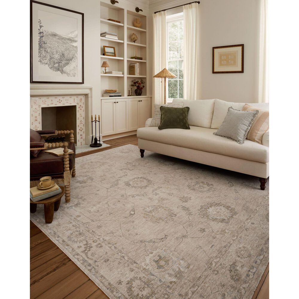 Loloi II Louisa 7&#39;10 x 10&#39; in Oatmeal and Slate Area Rug, , large