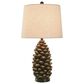 Flair Industries Roanoke Rustic Table Lamp in Dark Brown and Dark Gray, , large