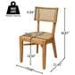 Hearth and Haven Netro Outdoor Dining Chair in Light Brown and Teak (Set of 2), , large