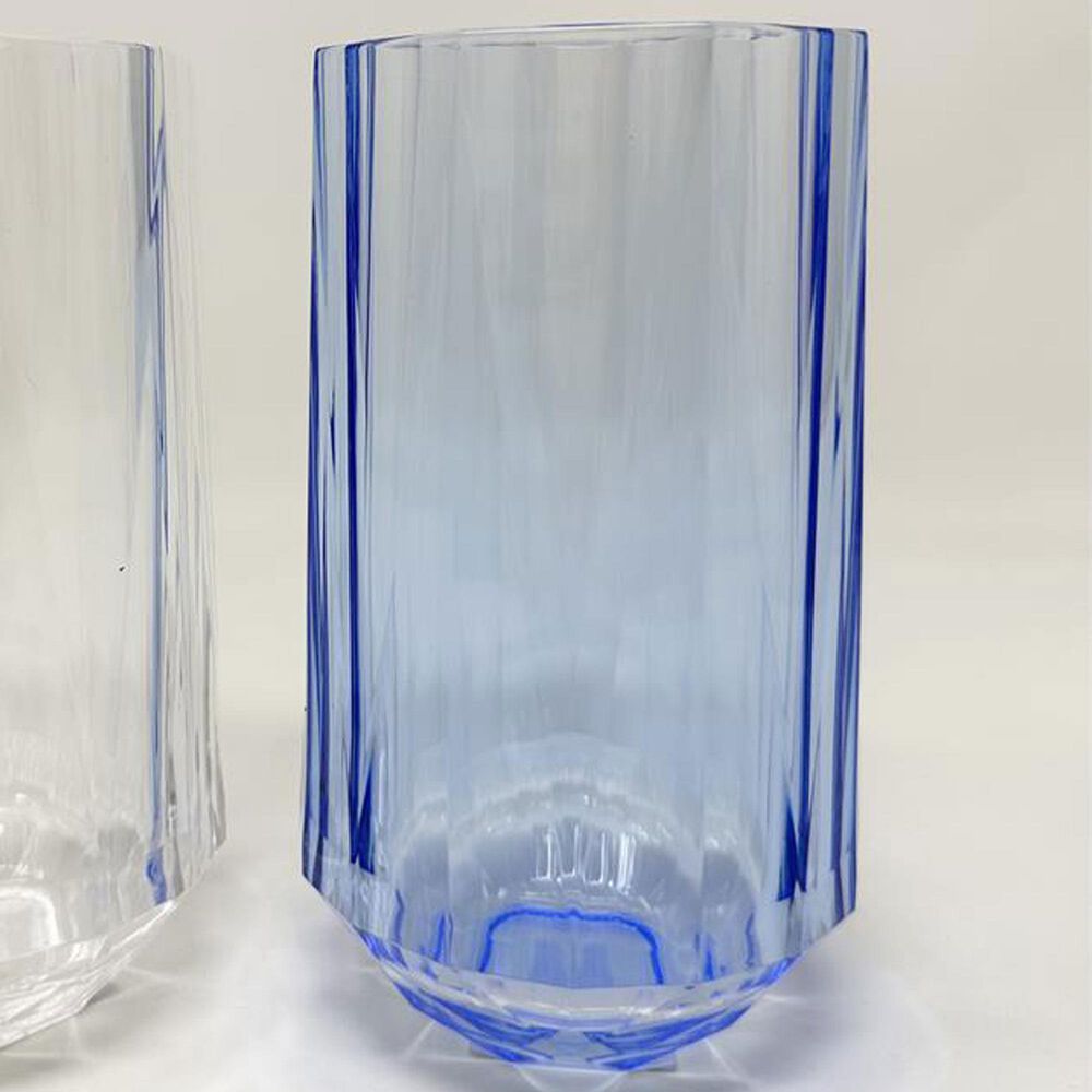 LeadingWare Crystal Diamond 16 Oz Highball Tumbler in Blue, , large