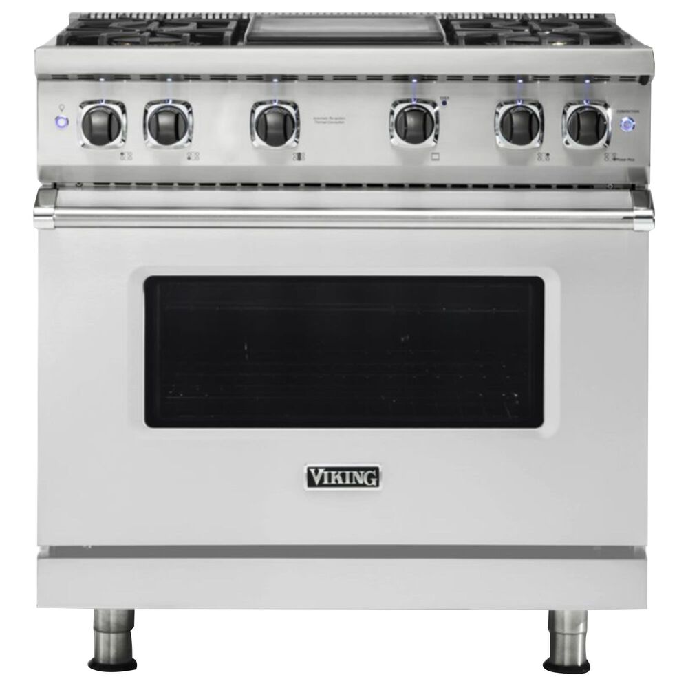 Viking Range 36" Natural Gas Range with 4 Burners in Stainless Steel, , large