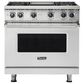 Viking Range 36" Natural Gas Range with 4 Burners in Stainless Steel, , large