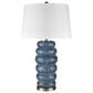 Flair Industries 31" Polyresin Table Lamp in Denim Wash and Brass, , large