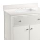 Kohler Malin 36" Single Bathroom Vanity in White with 3 cm White Quartz Top and Rectangular Sink, , large