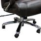 Simeon Collection Swivel Desk Chair with Chrome Base in Cafe, , large