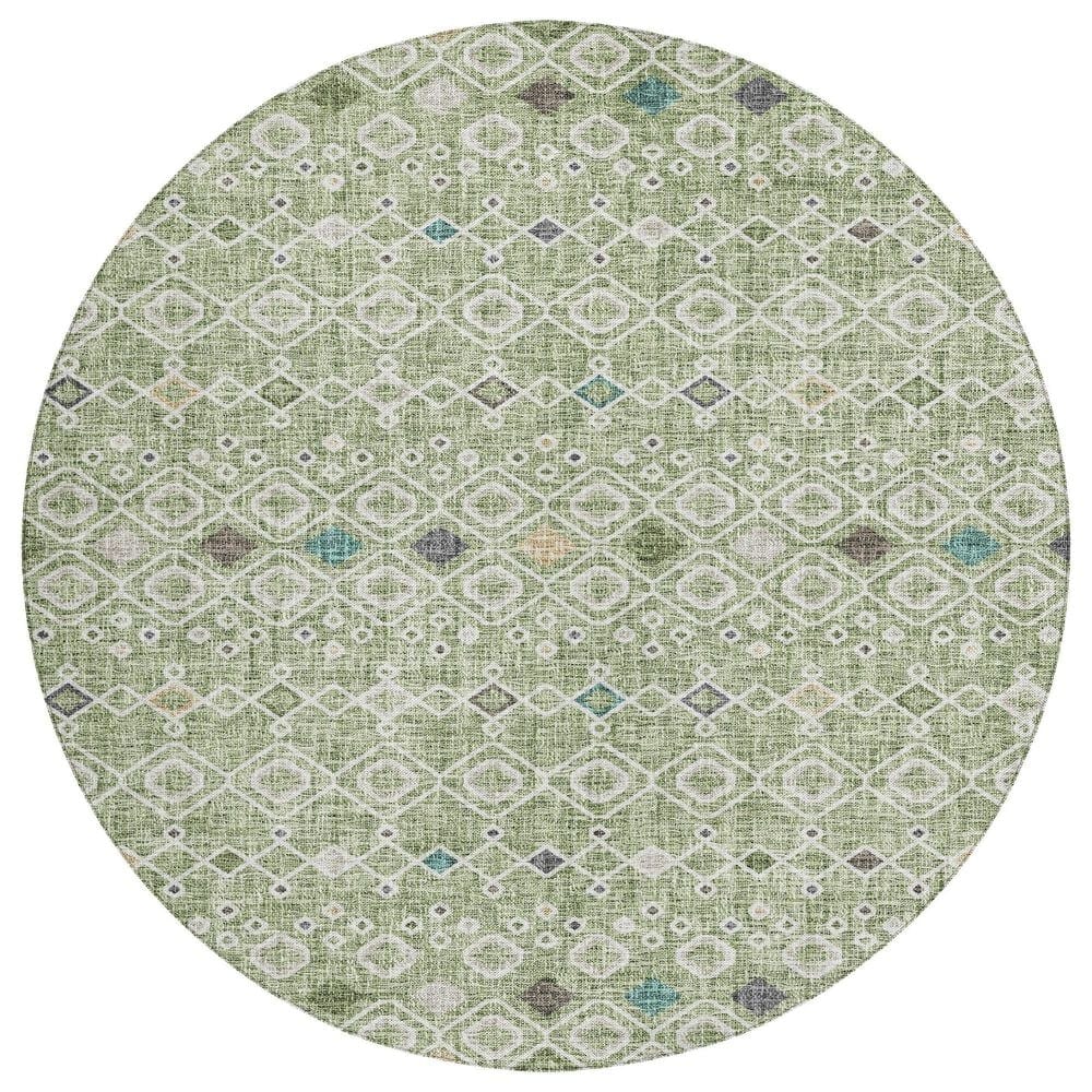 Dalyn Rug Company Portico PO4 Aloe 8" Round Area Rug, , large