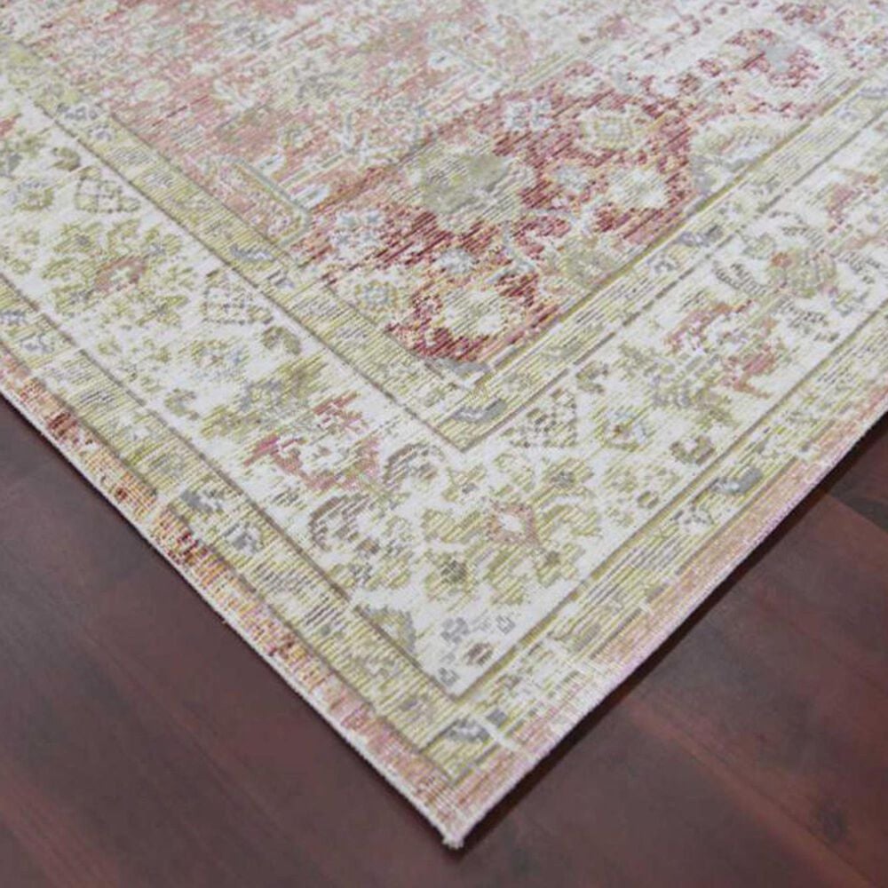 Amer Rugs Century 2&#39; x 3&#39; Salmon Pink and Ivory Area Rug, , large