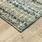 Oriental Weavers Atlas Stripe 747B 2"6" x 12" Blue Runner, , large