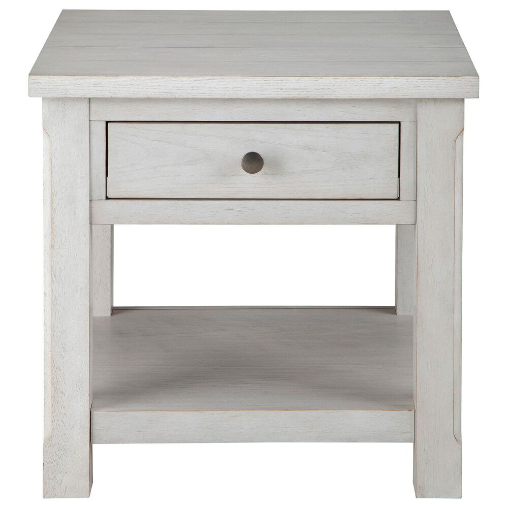 Ashley Robbinsdale Square End Table in Antique White, , large