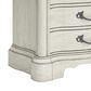 Millenium Arlendyne King Upholstered Bed with 2 Nightstands in Antique White, , large