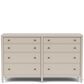 Riverside Furniture Laguna 8 Drawer Dresser and Mirror in Drift, , large