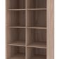 Bestar Pur 25" Closet Organizer in Rustic Brown, , large