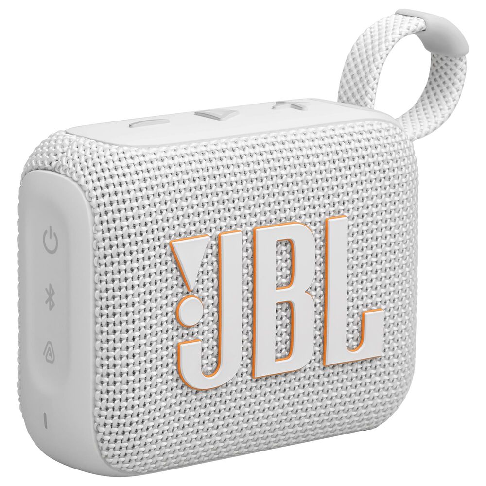 JBL Go 4 Portable Waterproof Bluetooth Speaker in White, , large