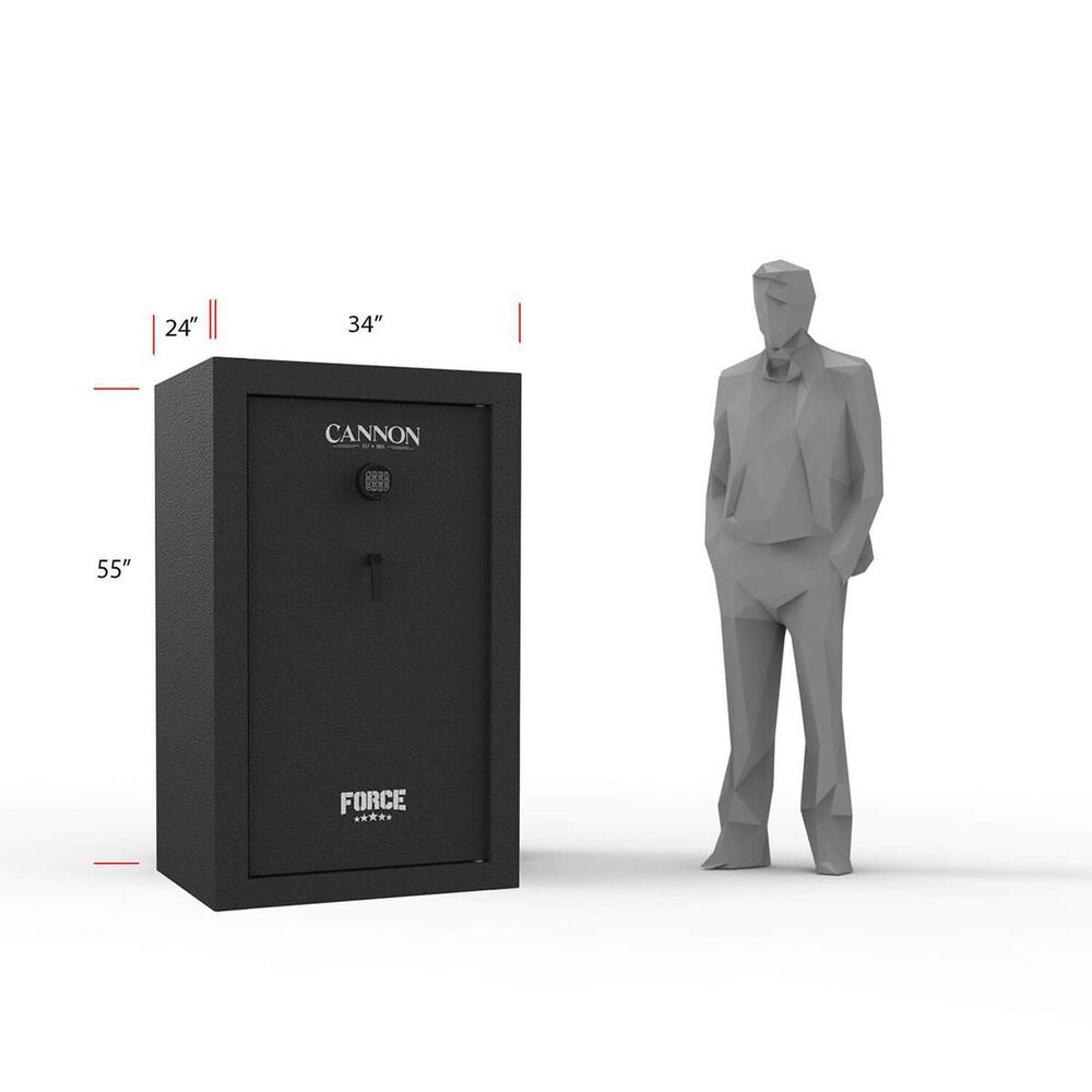 Cannon Force Series 48 Gun Safe in Matte Black, , large