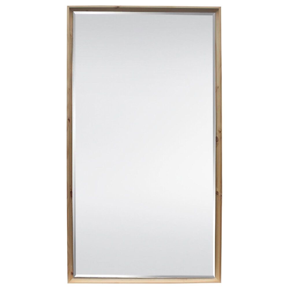 Garber Collection 75" Rectangular Floor Mirror in Natural, , large
