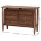 Baxton Studio Alyssa 6-Drawer Dresser in Walnut Brown, , large