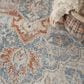 Nourison Astra Machine Washable ASW12 7"10" x 10" Denim and Multicolor Area Rug, , large
