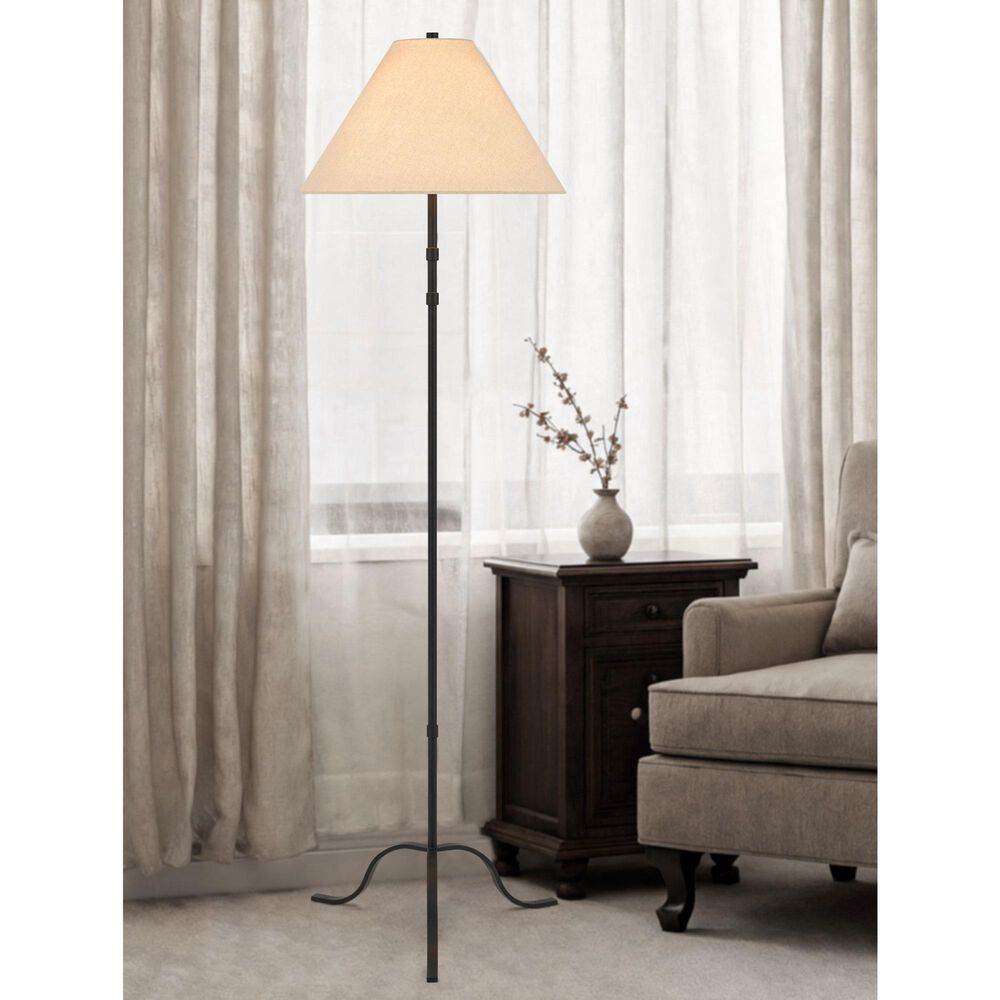 Cal Lighting Segovia Floor Lamp in Black, , large