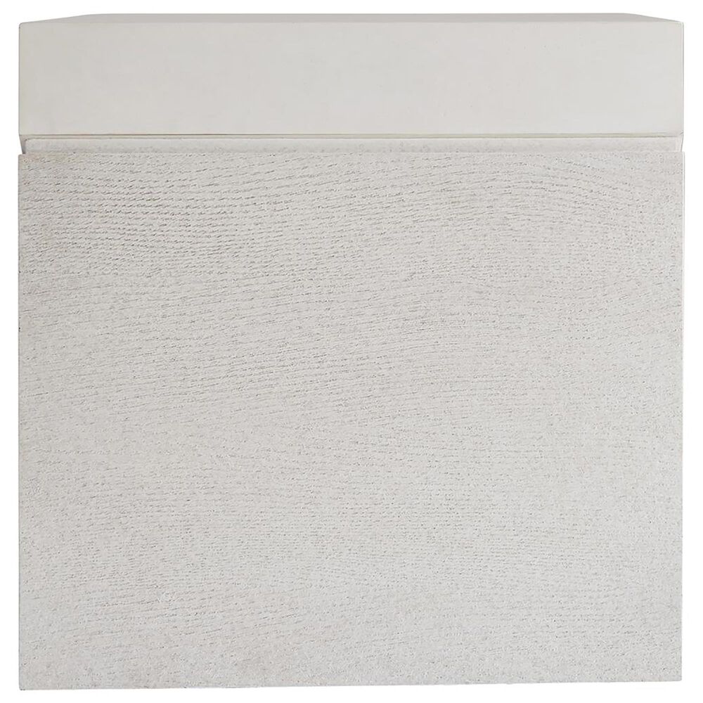 Bernhardt Ellison Square Side Table in Sandblasted White and Adobe, , large